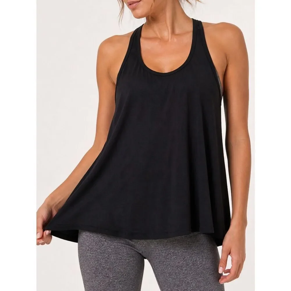 Free People Intimately Navy Blue Racerback Tank Top Women’s Size S